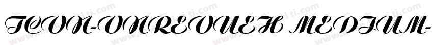 TCVN-VnRevueH Medium字体转换